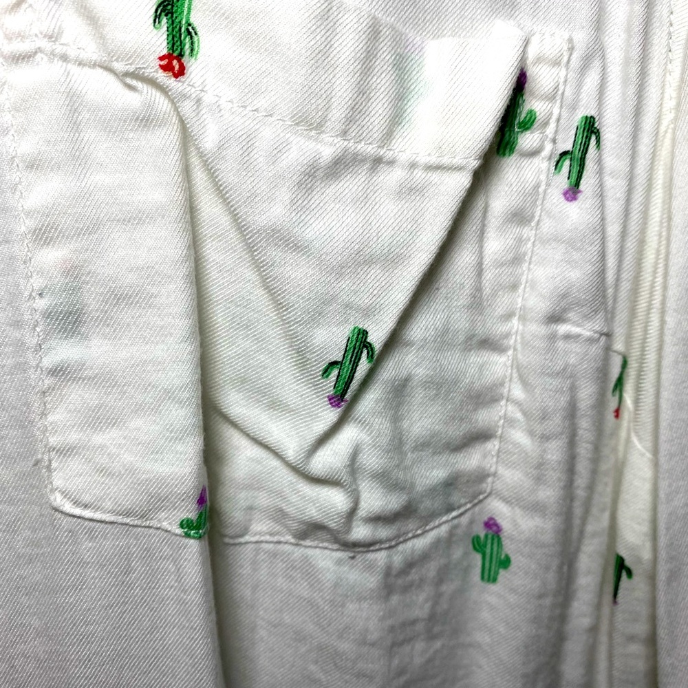 XL old navy button down cactus print